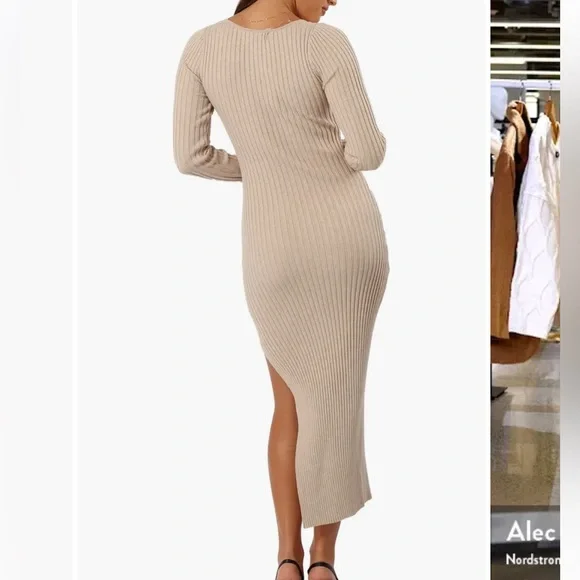 Petal & Pup Ribbed Knit Dress - Picture 2 of 2